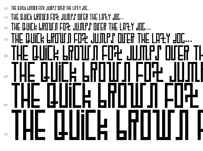 Woodcutter Future font waterfall